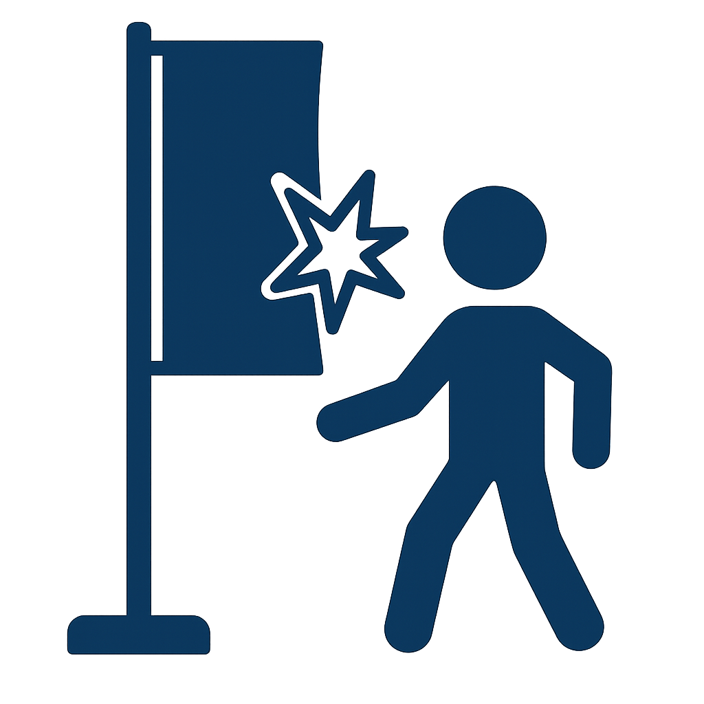 通行人様の怪我イメージ